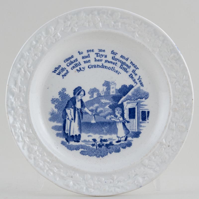 Plate Grandmother c1880